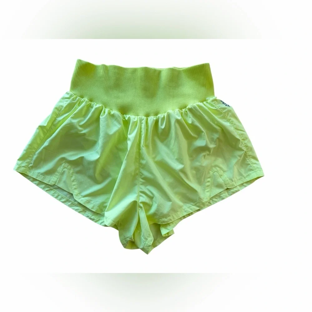 FP Free People Movement Women's Carpe Diem Shorts Sour Citrus (Neon Yellow) XL